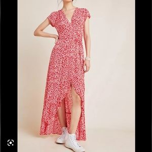ANTHROPOLOGIE XIX PALMS Floral Print Maxi Dress